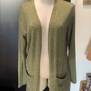 Long green sweater